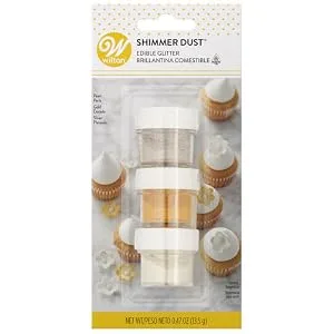 Wilton Edible Glitter Shimmer Dust Set of 3 - product information 1