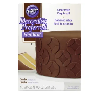 Wilton Decorator Preferred Chocolate Fondant 24 oz. Fondant Icing Chocolate 24 ounce - unspecified