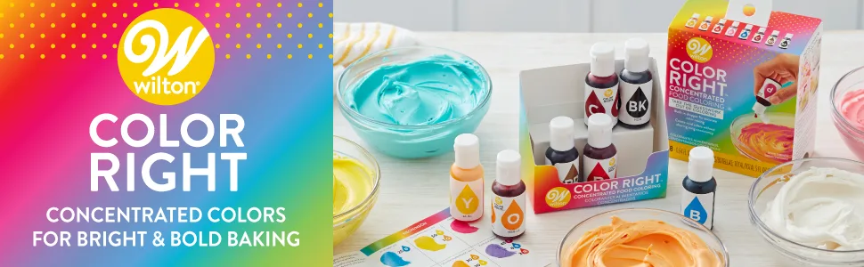 Wilton Color Right Performance Food Coloring Set 8 Colors - unspecified