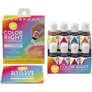 Wilton Color Right Performance Food Coloring Set 8 Colors - unspecified