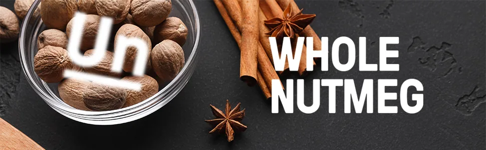 Whole Nutmeg (2 Cup Shaker Jar) Reusable Plastic Spice Container Ideal for Eggnog  Holiday Dishes Baked Goods Sweet  Savory Dishes - product information 1