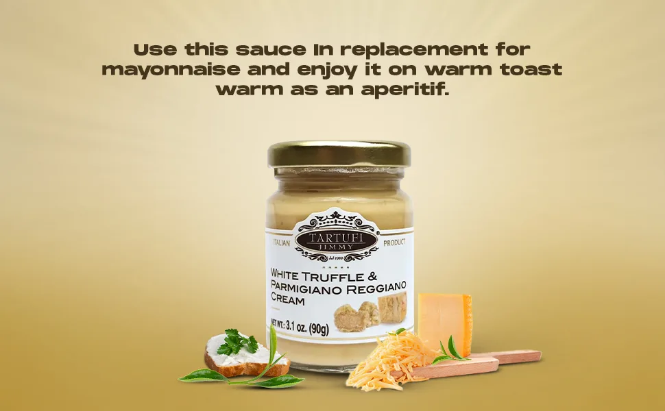 White Truffle  Parmesan Cheese Cream  White Truffle and Parmigiano Reggiano Cream (3.1 oz 90g) - white truffle