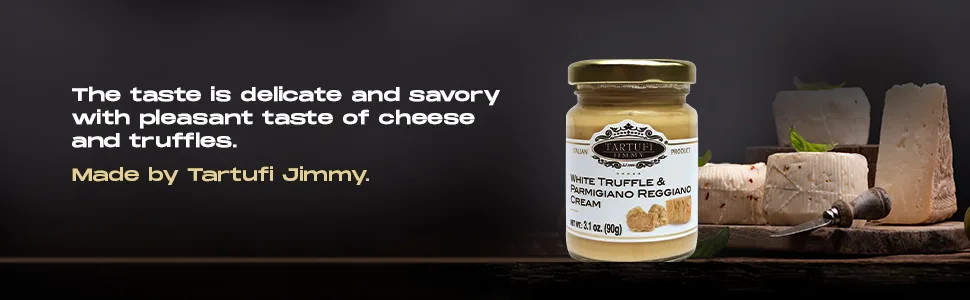 White Truffle  Parmesan Cheese Cream  White Truffle and Parmigiano Reggiano Cream (3.1 oz 90g) - white truffle