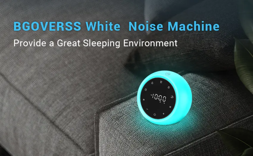 White Noise Machine with 2 Alarm Clock 20 Soothing Sounds 7 Color Night Light Adjustable Volume 5 Timer and Memory Function Touch Control Sound Machine for Adults Babies 2022 New Verion - product information 1