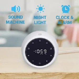White Noise Machine with 2 Alarm Clock 20 Soothing Sounds 7 Color Night Light Adjustable Volume 5 Timer and Memory Function Touch Control Sound Machine for Adults Babies 2022 New Verion - product information 4