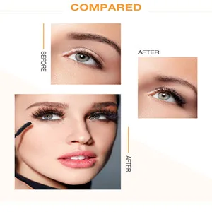 White mascara Cat eye Primer Eyes Makeup Color Mascara Waterproof Fast Dry Eyelashes Curling Lengthening Makeup Eye Lashes Party Stage Use - Compared