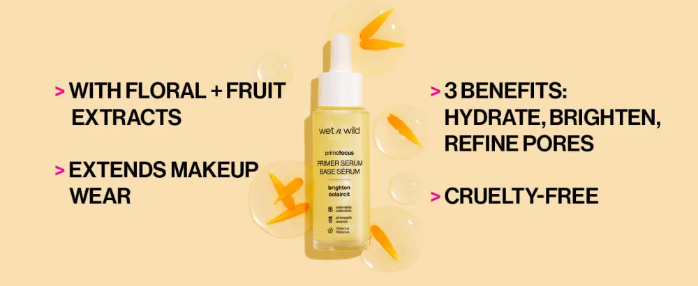 wet n wild Prime Focus Primer Serum for Face Hydrating for Dry Skin Makeup Primer Serum - benefits