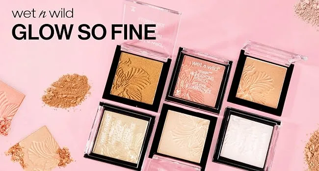 Wet n Wild MegaGlo Highlighting Powder Highlighter Makeup Shimmer Glow Natural Pink Precious Petals - Glow So Fine