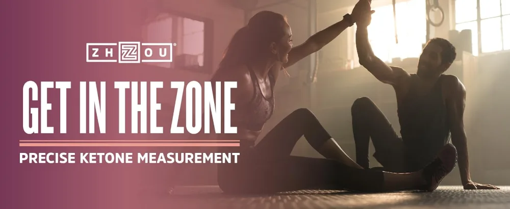 Zhou Keto Test Strips  Read Ketone Level with Ease During Keto Paleo Low-Carb Diets  Quick  Easy  125 Test Strips - get in the zone. Precise ketone measurement