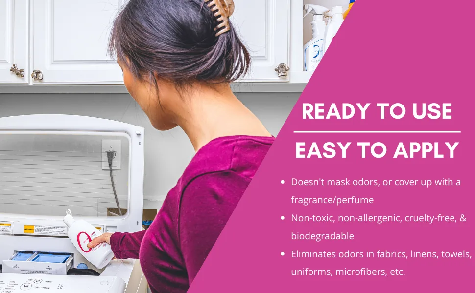 Zero Odor  Laundry Odor Eliminator - Permanently Eliminate laundry Odor  Patented Molecular Technology Best For Clothes Towels  Linens Shoes Bags Etc. - Smell Great Again 16oz - 16oz Laundry | 2