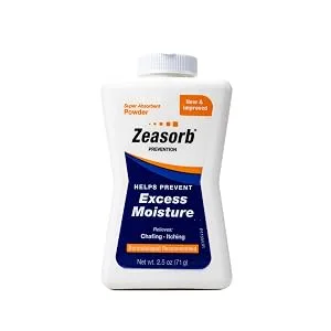 Zeasorb Prevention Super Absorbent Excess Moisture Powder to Prevent Chafing  Itching 2.5 Oz - Zeasorb Prevention