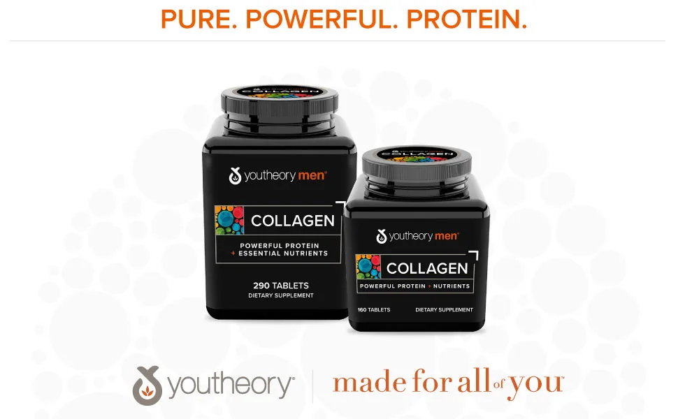 Youtheory Mens Collagen Advanced with Biotin 290 Count (1 Bottle) 290 Count (Pack of 1) - product information 14