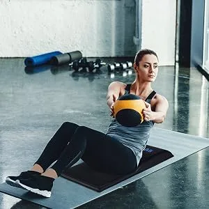 Yes4All Ab Exercise Mat With Tailbone Protecting Pad Abdominal Wedge  Support For Abs Workout Sit Up  Abdominal Mat Tailbone Protector A. Black - AB Mat Tailbone