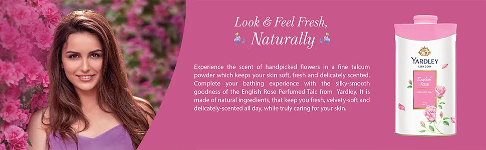 Yardley London English Rose Perfumed Deodorizing Talc Talcum Powder 100gm - product information 1