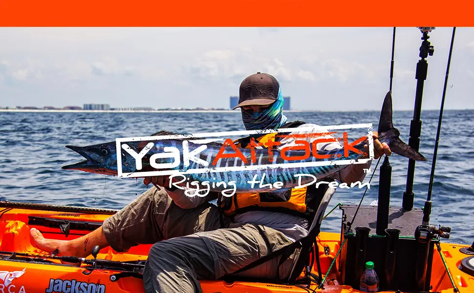 YAKATTACK Omega Rod Holder with LockNLoad Track Mounting Base - Combos with GT175 Generation II GearTrac Mount Tracks Available Without Mount Track - YAkattack