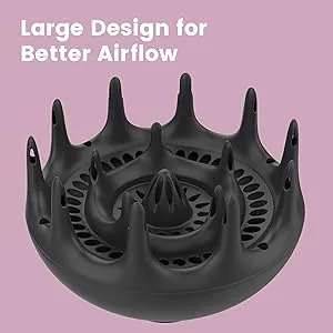Xtava Black Orchid Hair Diffuser - for Blow Dryers with 1.8 inch Diameter Nozzle - product information 3