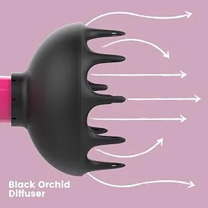 Xtava Black Orchid Hair Diffuser - for Blow Dryers with 1.8 inch Diameter Nozzle - product information 8