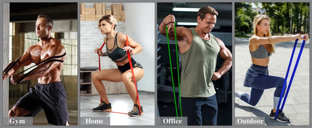 WSAKOUE Pull Up Assistance Bands Resistance Bands Set for Men  Women Exercise Bands Workout Bands for Working Out Body Stretching Powerlifting Resistance Training Set 1 - WSAKOUE Pull Up Assistance Bands 7