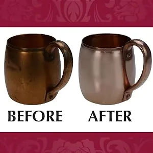Wrights Copper and Brass Cream Cleaner - 8 Ounce - Gently Cleans and Removes Tarnish Without Scratching - Copper Cream