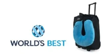 Worlds Best Feather Soft Microfiber Neck Pillow Charcoal Charcoal Adult - Neck Pillow