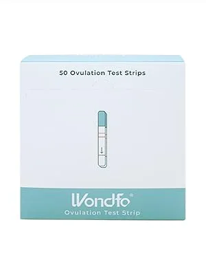 Wondfo Ovulation Test Strips Predictor Kit Detecting LH Surge - Highly Sensitive at Home Test Kit (50 Count) - W2-S50 50 Count (Pack of 1) - 300x400 box