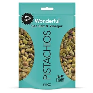 Wonderful Pistachios No Shells Sea Salt  Vinegar 11 Oz Bag - pistachios