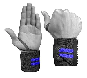 WOD Wear Elastic Wrist Wraps for Powerlifting Strength Training Bodybuilding Cross Training Olympic Weightlifting Yoga Support - One Size Fits All Diamond - product information 4