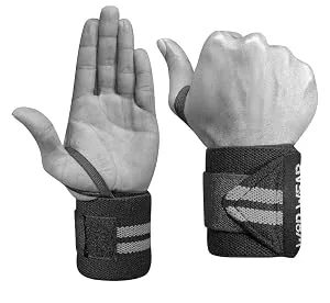 WOD Wear Elastic Wrist Wraps for Powerlifting Strength Training Bodybuilding Cross Training Olympic Weightlifting Yoga Support - One Size Fits All Diamond - product information 5