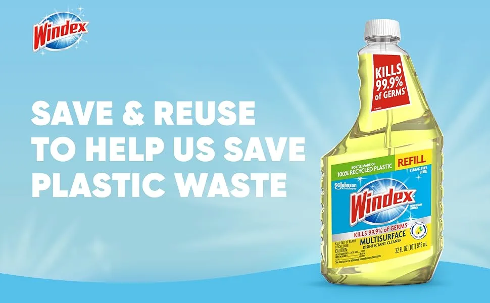 Windex Multi-Surface Cleaner and Disinfectant Spray Bottle Scent Citrus Fresh 23 Fl Oz (Pack of 1) 23 fl oz Spray - windex