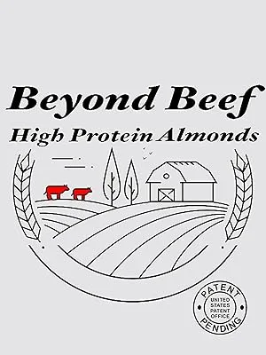 Wild Soil Beyond Almonds  20 Higher Protein Than Other Almonds Distinct and Superior to Organic Raw 3 Pound (Pack of 1) - Beyond Beef High Protein Almonds