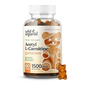 Wild  Organic Acetyl L-Carnitine Gummies - Natural Dietary Supplement - 1500mg ALCAR to Support Boost Energy  Metabolism Cognitive  Immune System Function - 60 Chews per Bottle - product information 13