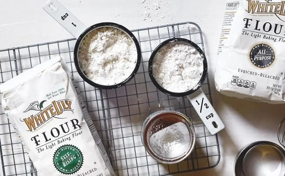 White Lily Non-GMO Self Rising Flour 5 lb Bag (Pack of 2) By The Cup Swivel Spoons - header