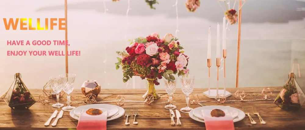 WELLIFE 350 Pieces Gold Plastic DinnerwareDisposable Gold Lace Plates Include:50 Dinner Plates50 Dessert Plates 50 Pre Rolled Napkins with Gold Silverware and 50 Cups - WELLIFE