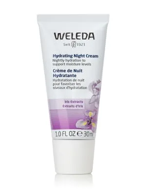 Weleda Hydrating Night Face Cream 1 Fluid Ounce Plant Rich Moisturizer with Iris Root Calendula and Chamomile Fragrance free - night