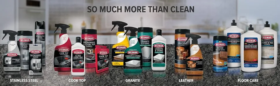 Weiman Disinfecting Granite Cleaner  Polish Value Pack - (1) 24 oz Spray Bottle (1) 64 oz Refill - Weiman Granite Polish and Cleaner Gallon
