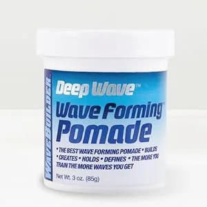 WaveBuilder Deep Wave Forming Pomade  Original Formula Builds Creates Holds Defines Hair Waves 3 Oz 3 Ounce (Pack of 1) - Wave Forming Pomade