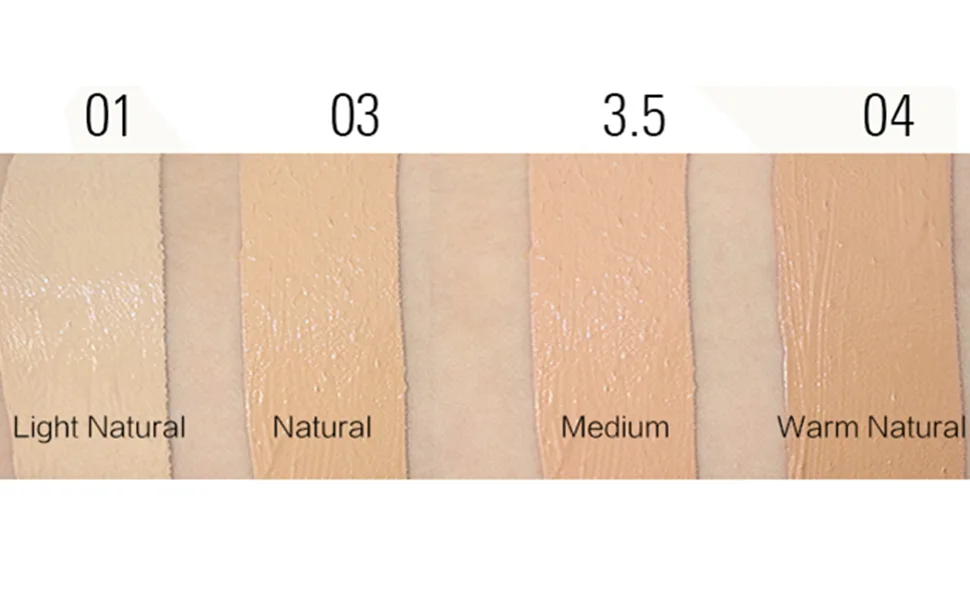 Waterproof Full Coverage Concealer With Primer Sponge Set Smooth Matte Flawless Creamy Liquid Foundation Corrector Makeup Kit for Face Eye Dark Circles Spot Acne Scar Cover (0.2Fl Natural) - 4 colors for choice