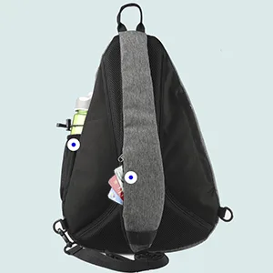 WATERFLY Sling Bag Crossbody Backpack: Over Shoulder Daypack Casual Cross Chest Side Pack Large Black - Pocket of WATERFLY Sling Backpack
