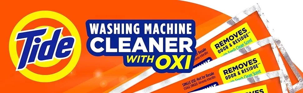 Washing Machine Cleaner by Tide Washer Machine Cleaner Tablets for Front and Top Loader Machines 5 Count (Pack of 1) - WMC 1