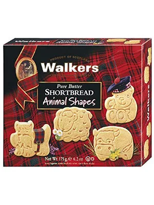 Walkers Shortbread Animal Shapes 6.2 Ounce Box - walkers shortbread