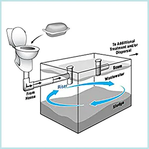 Walex Bio-Active BIOSP1 1-Year Supply BacteriaEnzyme Septic Treatment 12 Treatments - Image showing good bacteria introduced into a septic system