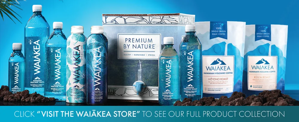 Waiakea Hawaiian Volcanic Water Naturally Alkaline 100 Recycled Bottle 16.9 Fl Oz (Pack of 24) - nav 5