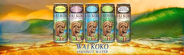 Wai Koko Coconut Water with Pulp - Wai Koko Coconut water