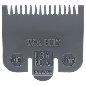 Wahl Professional 12 Color Coded Guide Comb Attachment 116 (1.5 mm) - 3137-101 - Great for Professional Stylists and Barbers - Grey - product information 1