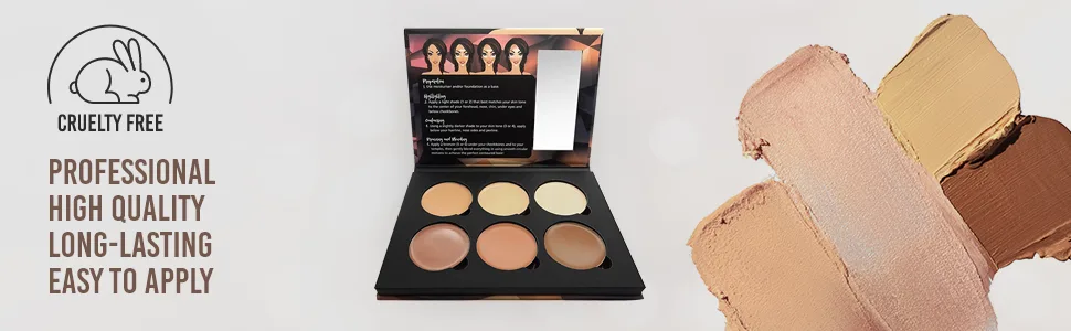 W7 Lift  Sculpt Cream Contour Kit - Concealing Highlighting  Contouring Makeup Palette - Step-by-Step Instructions Included - product information 3