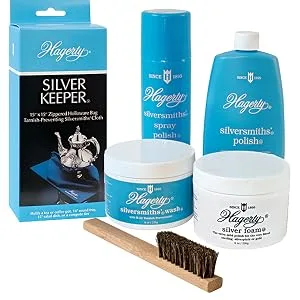 W. J. Hagerty Hagerty 10080 Silversmiths Silver Polish 8 Ounces 8-Ounce Blue 8 Fl Oz 8-Ounce Polish - Hagerty Silver Care Products
