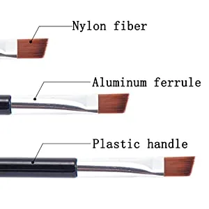 VOSAIDI 10pcs Eyebrow Brush Portable Premium Quality Angled Eye Brow Brush and Spoolie Mini Brush - Raw material info