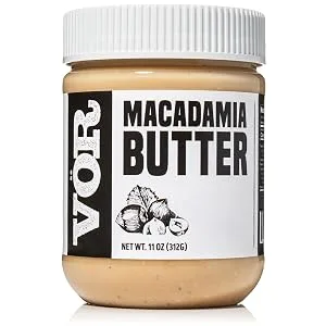 Vr Pure Macadamia Nut Butter Spread (11oz)  Only One Ingredient  Vegan Paleo Keto Whole 30 (11oz Jar) 11 Ounce (Pack of 1) - macadamia