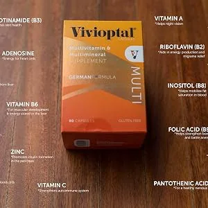 Vivioptal Multi 90 Softgels - Multivitamin  Multimineral Supplement - Lipotropic Substances  Trace Elements - multi