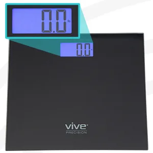 Vive Precision Scale for Body Weight and Fat Percentage (for iOS  Android) - for Water BMI Muscle Bathroom Accessory Body Composition Analyzer - Accurate Smart Digital - for Exercise Bodybuilding Black - product information 6